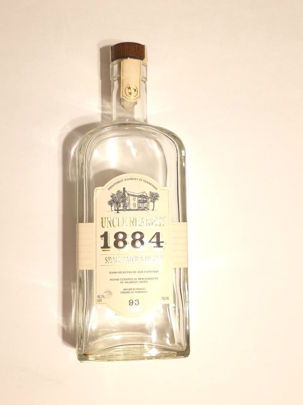 Uncle Nearest 1884 Small Batch Whiskey Empty Bottle - 750ml